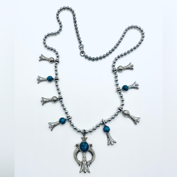 Vintage ARTHUR PEPPER Squash Blossom Necklace - Picture 1 of 16